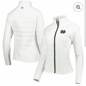 Under Armour Women's White Snow Jacket with Logo